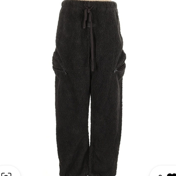 Fear Of God Essentials slim fit logo appliqued fleece sweatpants Gray Medium - Picture 6 of 14